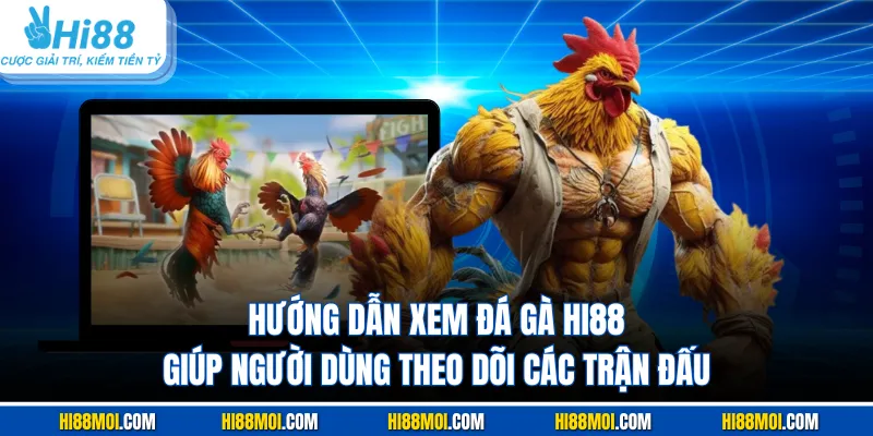 Hướng dẫn xem đá gà Hi88 giúp người dùng theo dõi các trận đấu